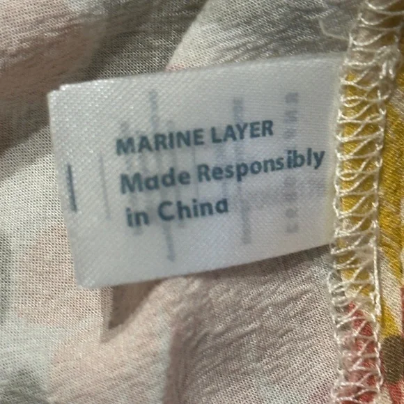 Marine Layer Floral Wrap Maxi Dress XS - Picture 13 of 16